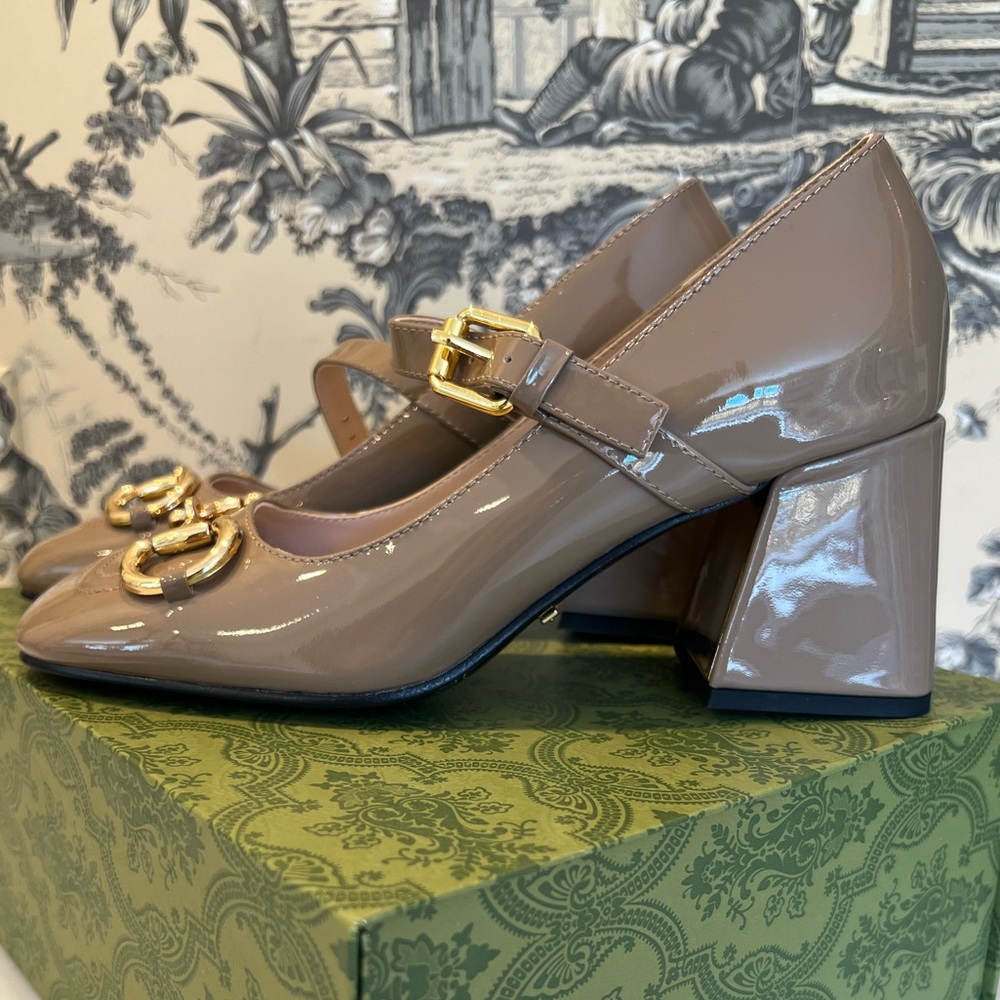 Gucci Patent Leather Mary Jane Heels